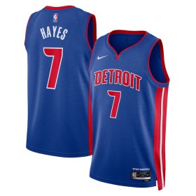 Dres Detroit Pistons Killian Hayes 7 Nike 2022-23 Icon Edition Plava Swingman